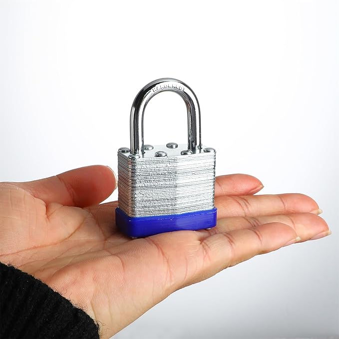 4 Pack Keyed Alike Padlocks High Security Padlocks with Same Keys Heavy Duty Padlock with Keys Locks with Same Keys Outdoor Use All Weather Resistant
