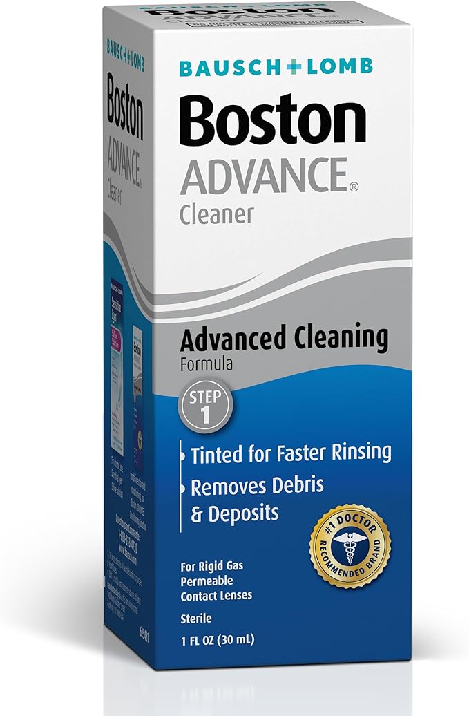 Boston Advance Contact Lens Solution by Bausch Lomb, for Gas Permeable Contact Lenses, 1 Fl Oz (Packaging May Vary)