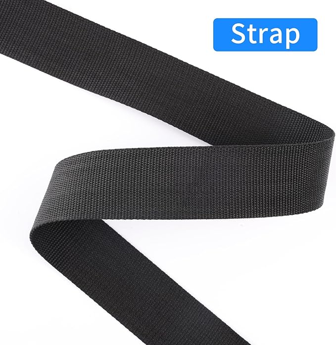Oak-Sports Webbing 1 Inch 1.5 Inch 2 Inch Wide - Heavy Duty Poly Strapping 1" 1.5" 2" Webbing for Indoor or Outdoor DIY Gear Repair