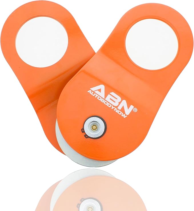 ABN Cable Pulley Snatch Blocks for Winches - 22,000lbs Capacity UTV Winch Accessories Recovery Gear 1-Pack Pulley Block