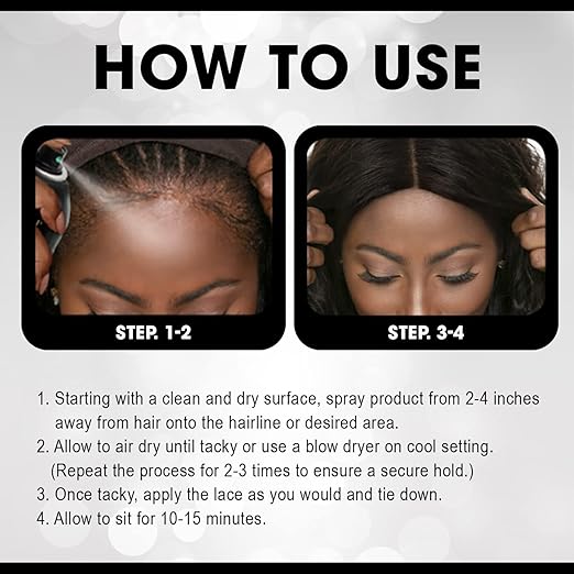 EBIN NEW YORK Wonder Lace Bond Adhesive Spray - Supreme (Extreme Firm Hold), 2.7 fl. oz. 80ml Fast Drying, No Residue, No Build up, Powerful Hold, All-Day Hold, Daily Wig Application