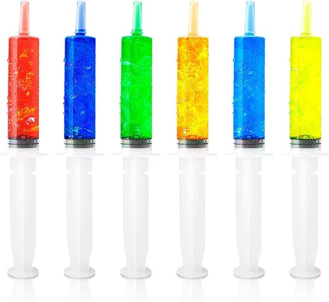 60ml Beverage Syringe, Food-Grade Container with Lid, Transparent, Reusable, Suitable for Plastic Short Cups, Used for Halloween, Thanksgiving, and Parties