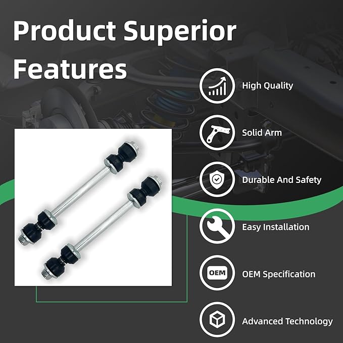 K8987 ??1PC Sway Bar End Links for Cadillac Escalade, for Chevrolet Astr Avalanche Blazer Suburban Silverado 1500 2500 3500 Tahoe K1500, for Suburban Safari Sierra Yukon Savana, for Hummer H2