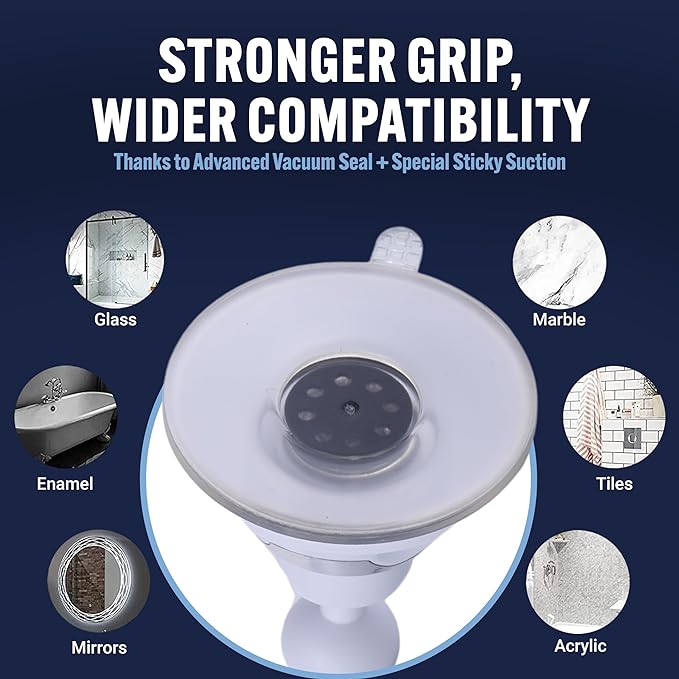 MIRRORVANA Fogless Shower Mirror for Shaving with Upgraded Suction, Anti Fog Shatterproof Surface and 360 Swivel - 6.3" x 6.3"