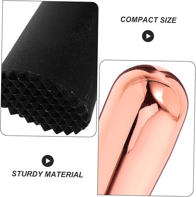 Healifty Crushed Popsicles Fruit Masher Bartending Tools Cocktail Muddler Lemon Smasher Muddler for Lemonade Muddler for Cocktails Bartending Supplies Stainless Gold