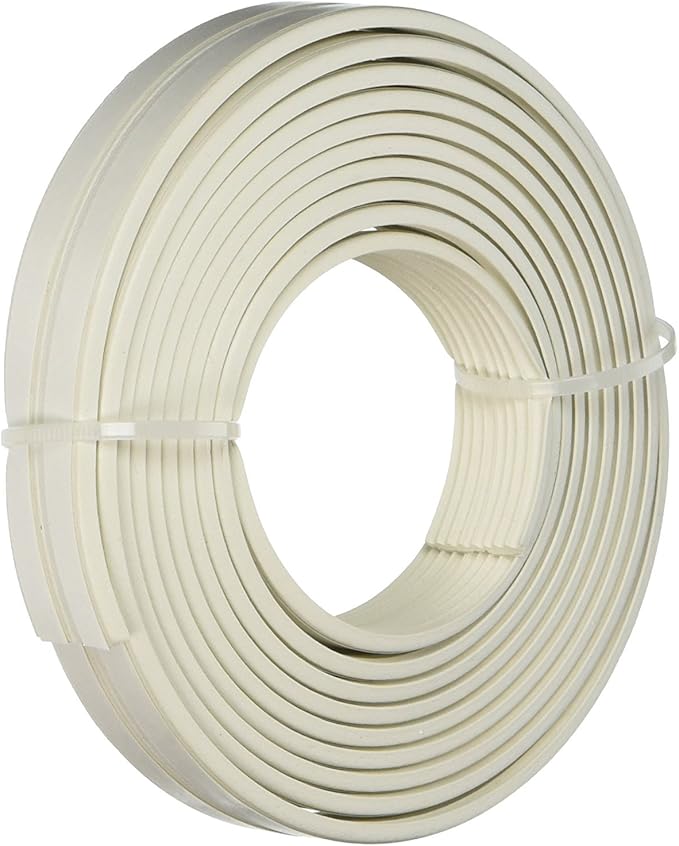 Frost King V23WA Ribbed Rubber Self-Stick Weatherseal Tape, 38" W, 18" T, 17 ft L, White