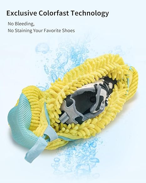 Reusable Shoe Washing Machine Bag 2 Pack, Versatile Laundry Shoe Bag for Washer and Dryer