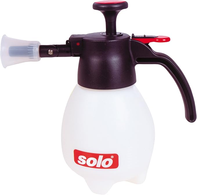 Solo 418 One-Hand Pressure Sprayer with Ergonomic Grip for Gardening, Fertilizing, Cleaning General Use Spraying, 1 Liter