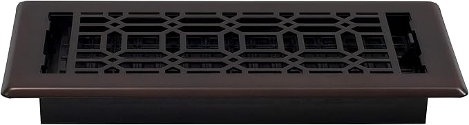 Decor Grates NGH410-RB Floor Register, 4x10 Inches, Rubbed Bronze Finish, 1 Count (Pack of 1)