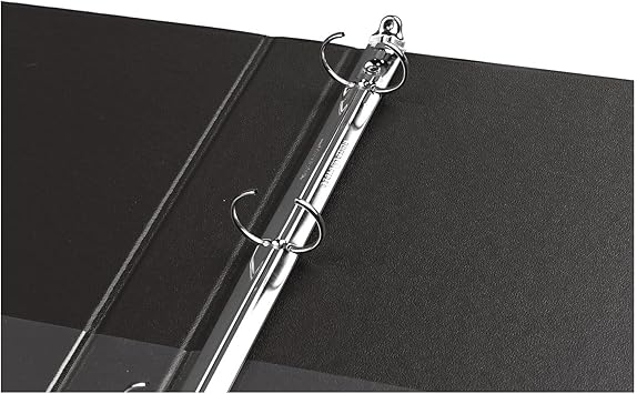Wilson Jones 36814NB 368 Basic Round Ring Binder, 1" Cap, Black