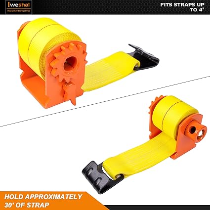 2 Pack Sliding Winch, Heavy Duty Sliding Winch for Flatbed Trailers, Trucks and Winches, Painted Durable Carbon-Steel Construction, Standard Sliding Tie Down Winch (Orange)