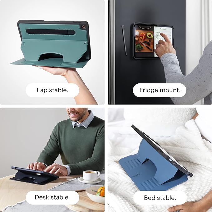 ZUGU CASE for iPad 10.9 Inch Case iPad 11th10th Generation (A16 20252022), Slim Protective Magnetic Stand SleepWake Cover 11th10th Gen iPad Stand, Model s A2696, A2757, A2777, Stealth Black