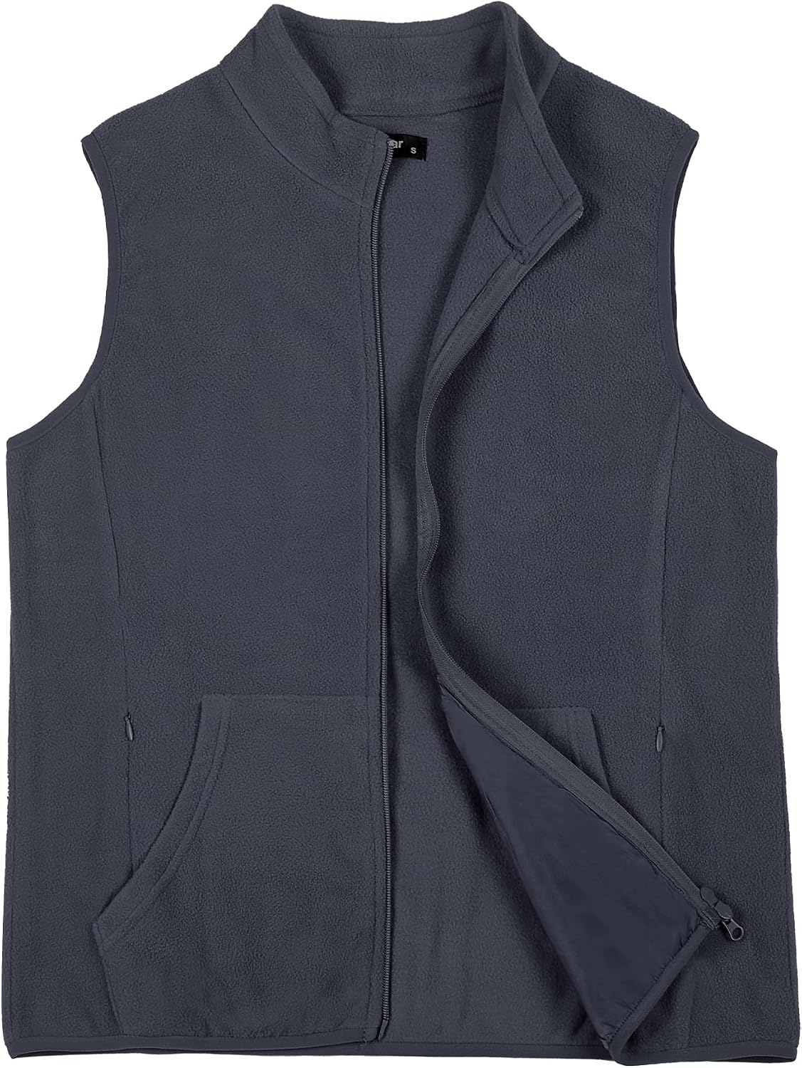XXL, Argstar Polar Fleece Vest Men, Warm & Lightweight Casual Outdoor Full-Zip Vest with Pockets (S-2XL)