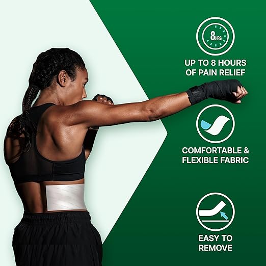 Biofreeze Pain Relieving Patches, for Back, Neck, Knee Pain, Sore Muscle Relief, 8 Hour Pain Relief, Pharmacist Recommended, FSA Eligible, 5 Biofreeze Menthol Patches