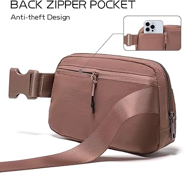 Belt Bag for Women Fanny Pack Crossbody Bags for Women Fashion Waist Packs with Adjustable Strap Gifts for Women Men (Brown)