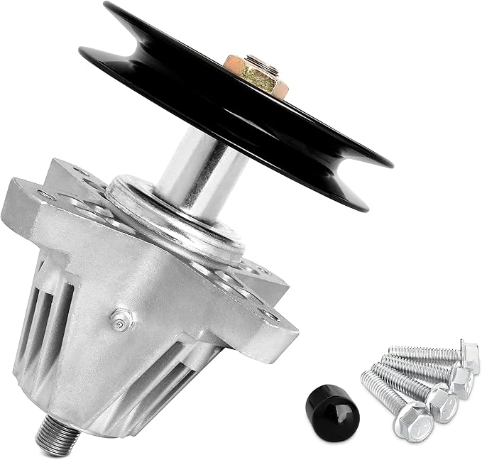 Replacement 918-06980 Spindle Fits for Cub Cad et 50" Deck Mower - Spindle Assembly Compatible with Troy Bilt Super Bronco 50 Mustang 50 ZTR, Cad RZT LX 50 Mower, with Grease Fitting,Replace 618-06980