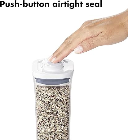 OXO Good Grips POP Container 2.8-Quart Square Airtight Food Storage for Sugar and More (Set of 4)