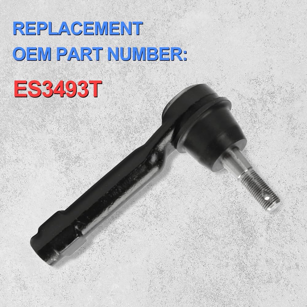 ES3493T ES3493 Tie Rod End Front Outer Steering Fit for Silverado 1500 Tahoe XL Yukon Base Avalanche Classic ESV Suburban Escalade EXT Sierra 2WD 4WD Compatible with Chevrolet GMC Cadillac