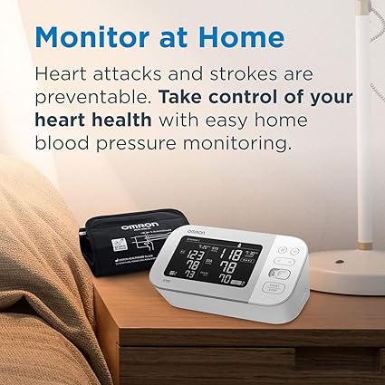 OMRON Platinum Blood Pressure Monitor, Upper Arm Cuff, Digital Bluetooth Blood Pressure Machine, Stores Up To 200 Readings for Two Users (100 readings each)