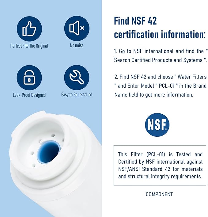 9084 Water Filter, NSF 42, 53 & 401 Certified Filter Replacement for Kenmore 9084, 469084, 9006, 46-9006, 9005, 469005, 9992, 469992, 469992P (2 Pack)