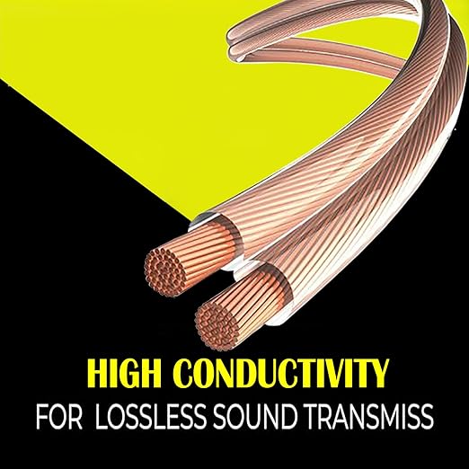 PAKA TOOLS High Performance Speaker Wire Copper Clad Aluminum (CCA) Speaker Cable 100 FT Spool Ideal Home Cinema Speaker Wire Cable and Car Audio Speaker CablesSpeaker Wires (12 Gauge 100 FEET)