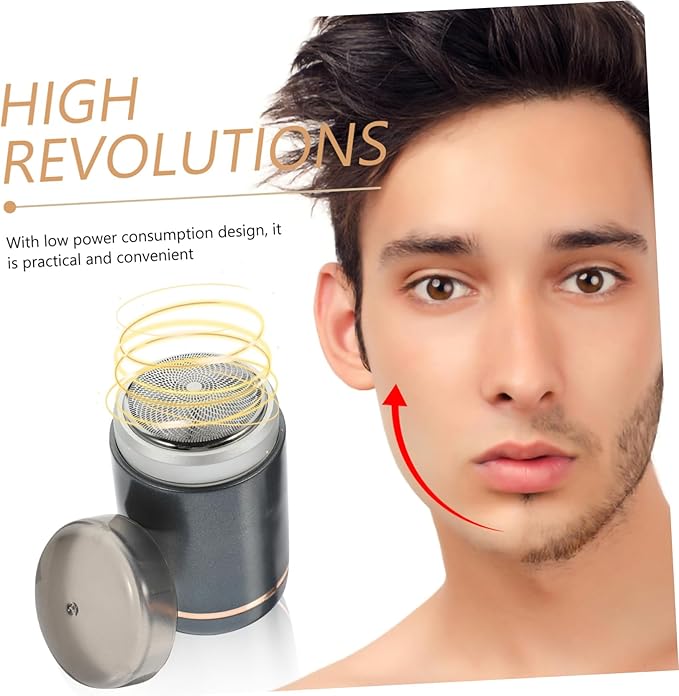 1set Compact USB Rechargeable Travel Shaver for Men Convenient Easy to Use Washable Male Grooming Accessory Go Shaving