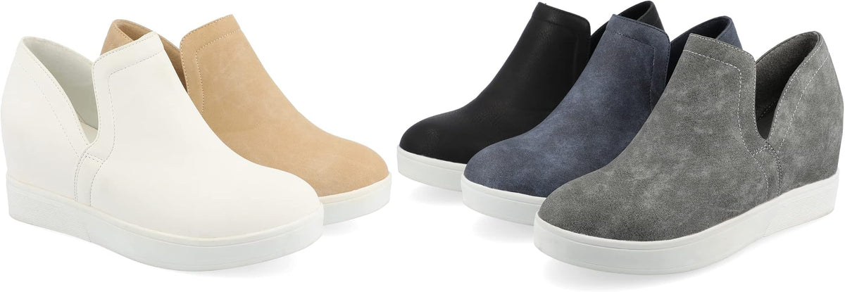Journee Women's Cardi Sneaker Wedge.
