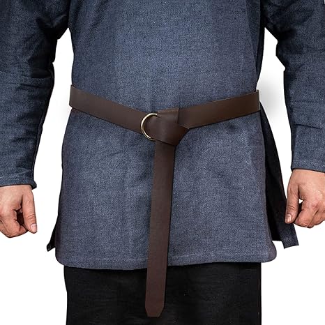 Medieval Belt Viking Belt for Men Renaissance Accessories Leather Ring Knight Belt Ren Faire Belt Cosplay Accessories