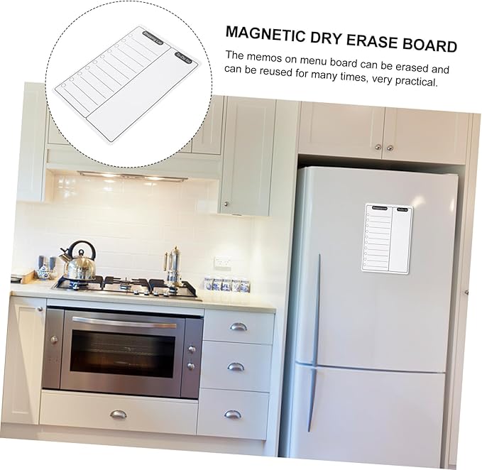 Message Board Magnetic Notepads for Fridge Refrigerator Memo Pads Magnetic Note Pad Dry Erase White Board Notepads Sticker Magnetic Notepads for Refrigerator Fridge Magnet Notepad