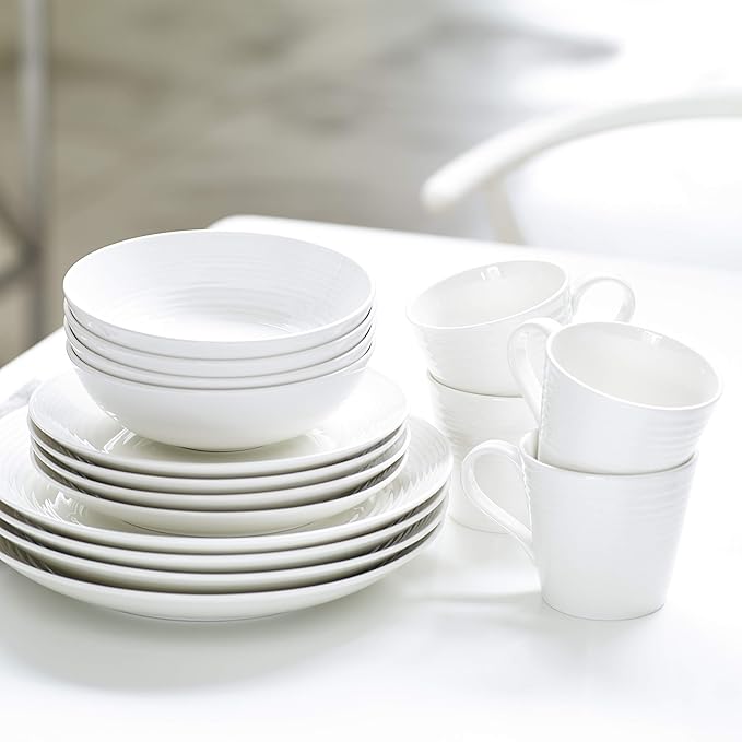 Royal Doulton Exclusively for Gordon Ramsay Maze White Dinner Plate, 11"