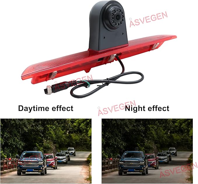 Third Brake Light Backup Camera Roof Mount Compatible with Ford Transit 150 250 350 350HD L4H3 2014-2019