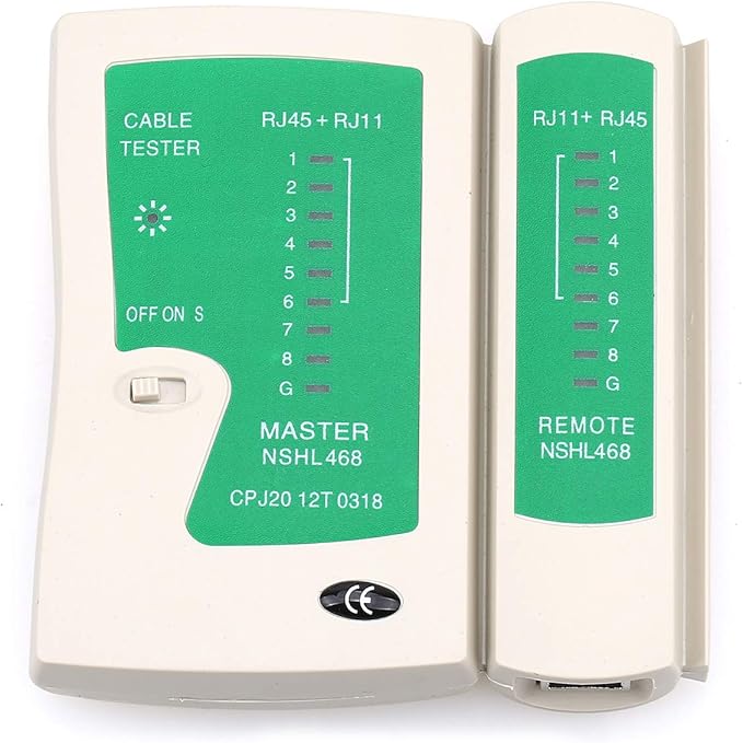 NSHL-468 RJ45 RJ11 RJ12 CAT5 CAT 6 UTP Network Lan Cable Tester Test Tool