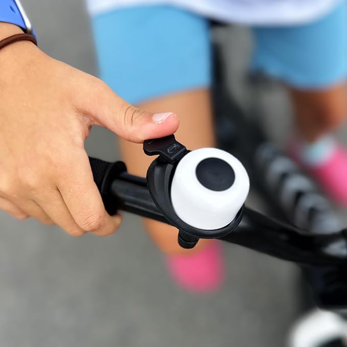 RoyalBaby Kids Bike Bell, Bicycle Accessories for Boys and Girls, Easy Installation, Black Pink