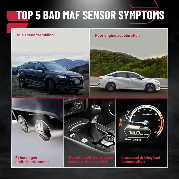BDFHYK Mass Air Flow Sensor Meter MAF MD336501 7460013 Compatible for Chrysler Mitsubishi Dodge