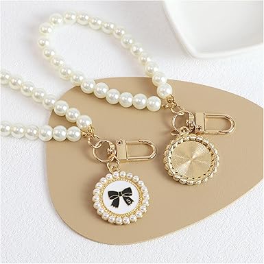 ZYALTFDC Pearl Keychain Cute Keychains for Girls Car Keychain for Women Cute Key Chains for Car Keys Backpack
