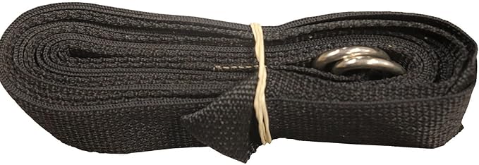 TentandTable 8' Ground Tie Down Strap with D Ring, 2 Pack