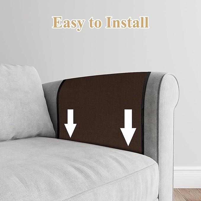 Naturoom Recliner Arm Caddy - Over the Arm Chair Caddy for Recliner with Remote Control Holder, Armrest Organizer with 6-Pocket Storage for Couch, Phone, Tablet, Magazine, Coffee
