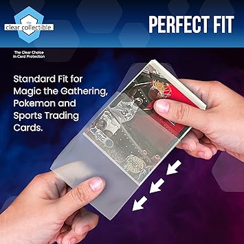 Penny Sleeves for Trading Cards - 100 Count - Clear Trading Card Sleeves for Baseball, Football, Basketball, Soccer, Pokemon, and MTG Collection. Quality Protection for All Collectors.