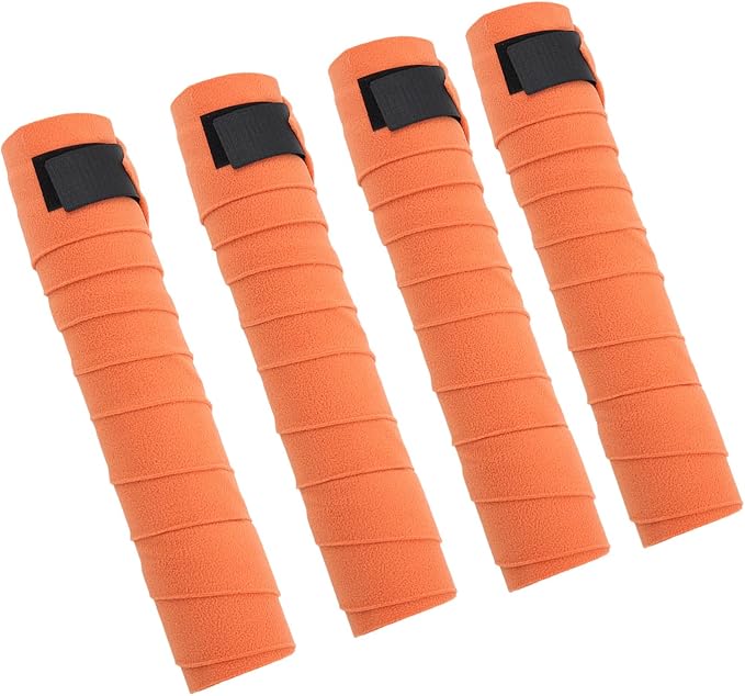 EVTSCAN 4pcs Horse Leg Wrap Self Adhesive Double Sided Fleece Horse Leg Bandages for Training Exercising