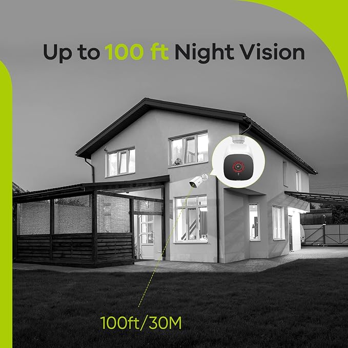 SANNCE 2MP Security Camera 1080P TVI High Clarity Bullet Camera Up to 100ft Night Vision with IR LEDs IP66 Waterproof IndoorOutdoor Surveillance Camera