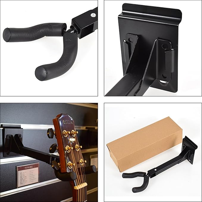 Ukuleles & Guitar Wall Hanger Bracket, Holder Stand, Wall Mount Hanger
