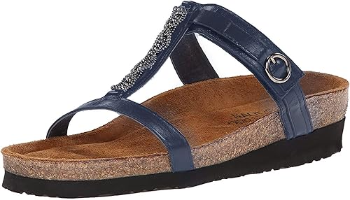 Naot Women's Malibu Wedge Sandal (Blue)