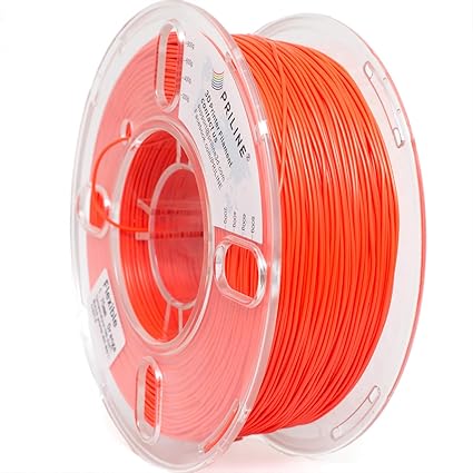 TPU Filament,PRILINE 98A TPU Flexible Soft 3D Printer Filament,1KG 1.75mm Spool Durable TPU Flexible Material, Orange