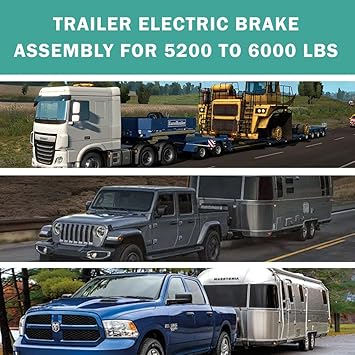 Trailer Hub Kits 6 Bolt 5.5 for 6000 lbs Heavy Duty Trailer Axle 2558015123 Bearings with 12"-20 Thread 42 Spindle 6 Lug Trailer Hub