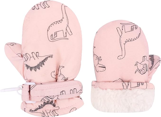 Toddler Gloves Kids Mittens Winter Warm Lined Fleece Gloves Waterproof Snow Baby Mitten for Boys Girls