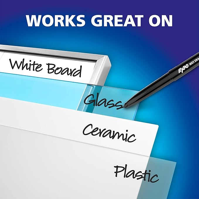 Wet Erase Fine BLACK 12 CT