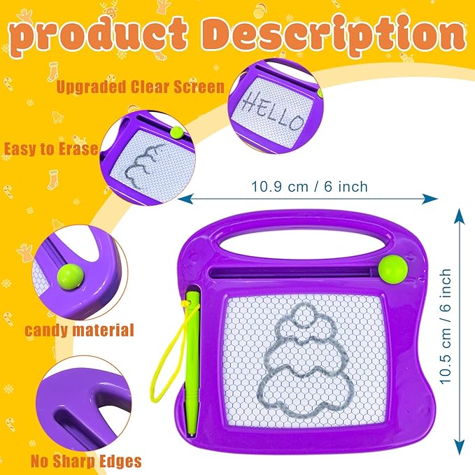 Mini Magnetic Drawing Board for Kids - Fun Party Favors for Kids Mini Sketch Pad for Travel Magic Slate, Toy Gift for Children, Birthday PartyWriting Tablet Blue-1pc3.34inch