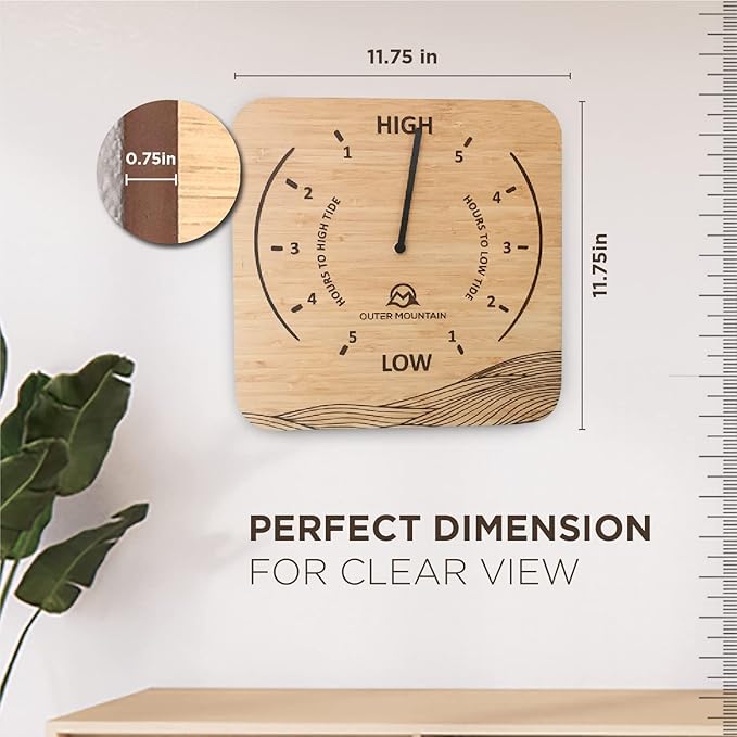Tide Clock - Nautical Clock - Tidal Clock - Tide Clock High Tide Low Tide and Wall Tide Clock
