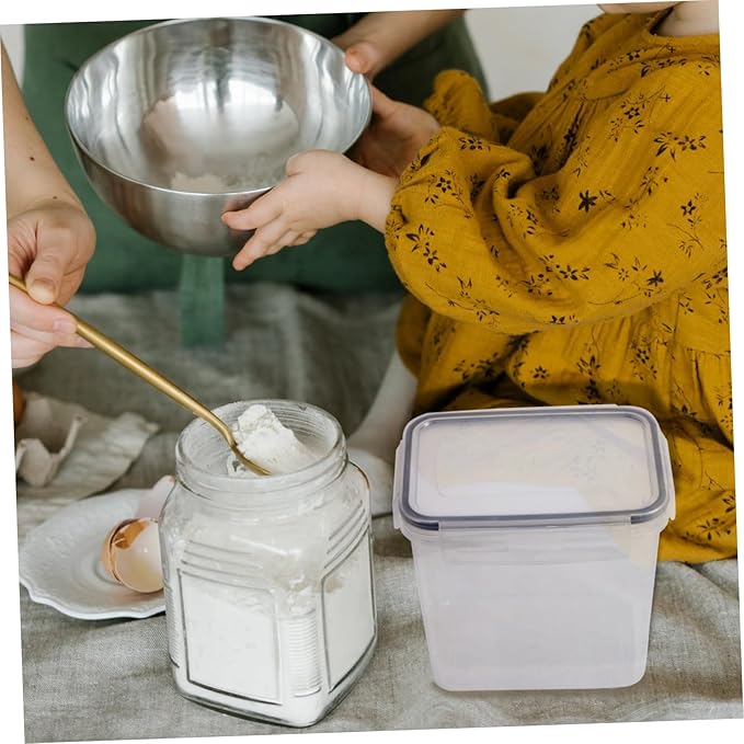 5 Pcs Airtight Storage Containers Freezer Containers Lids Food Storage Jars Compact Design