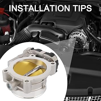 Throttle Body Compatible With 2009-2015 Chevy Tahoe Silverado Suburban Corvette Express, GMC Sierra Canyon Yukon Envoy, Cadillac Escalade CTS 4.8L 5.3L 6.0L 6.2L V8 Replace 12601387,12629992